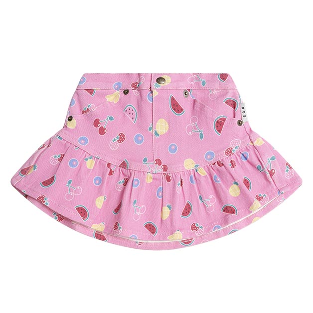 Huxbaby Pink Fruit Emoji Frilly Skirt 1-2Y